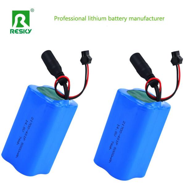 21700 5000mAh Batería Celdas 14.8v 74wh Batería de iones de litio para luz solar de la calle a 300g