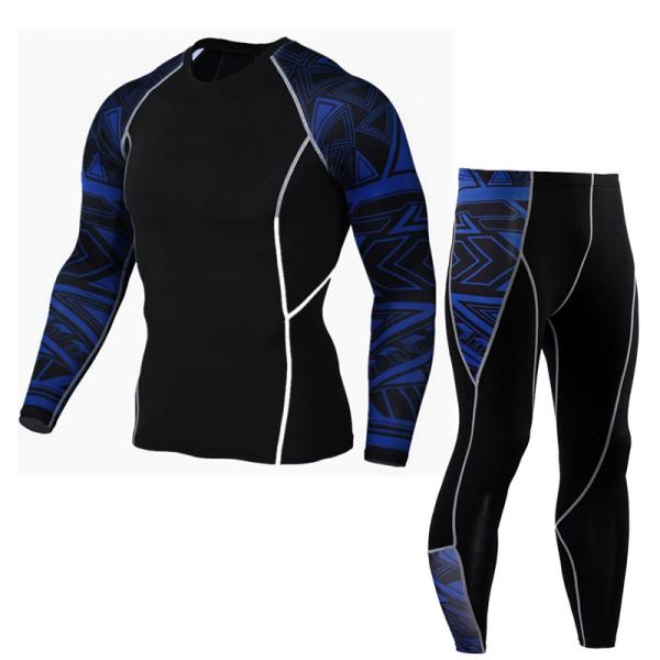 Quick Dry Uv Protection Gym Track Gym Rash Suit Men Sport Set
