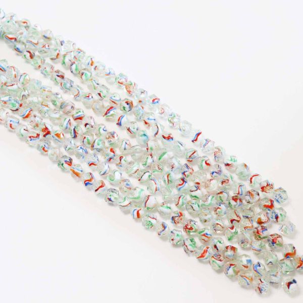 10mm White Irregular Lampwork Glass Beads for Diy Jewelry Making Loose Beads Wholesale