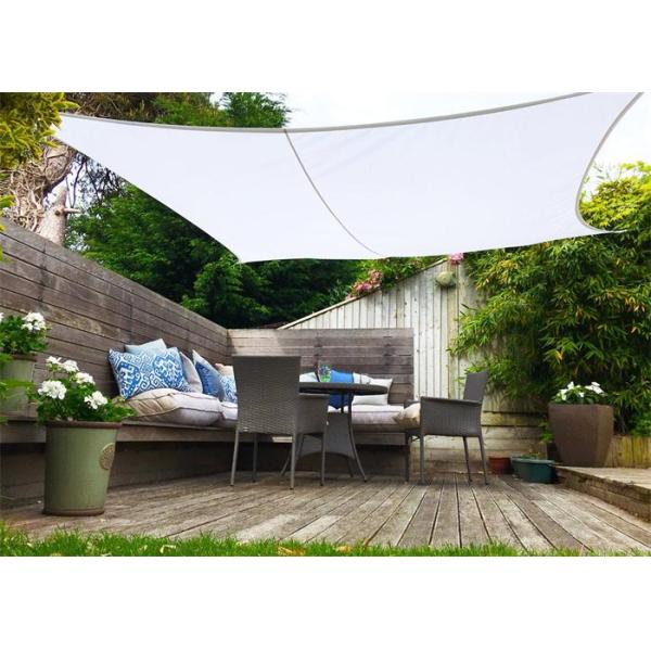 160gsm Triangle Ivory Garden Shade Sail Reinforced Webbing Available 10*10*10 Feet