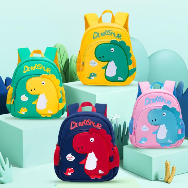 Unisex Waterproof Kids Backpack Dinosaur Kindergarten Childrens Toddler Kids Mochila