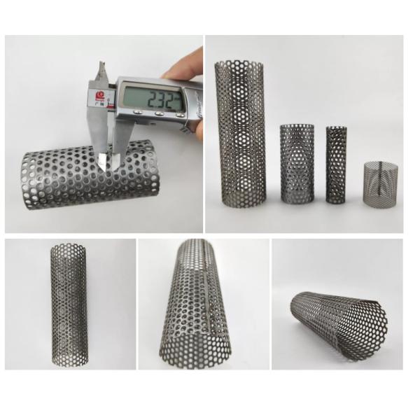 30mm 50mm Round 304 Stainless Steel Filter Mesh Perforated Metal Tube