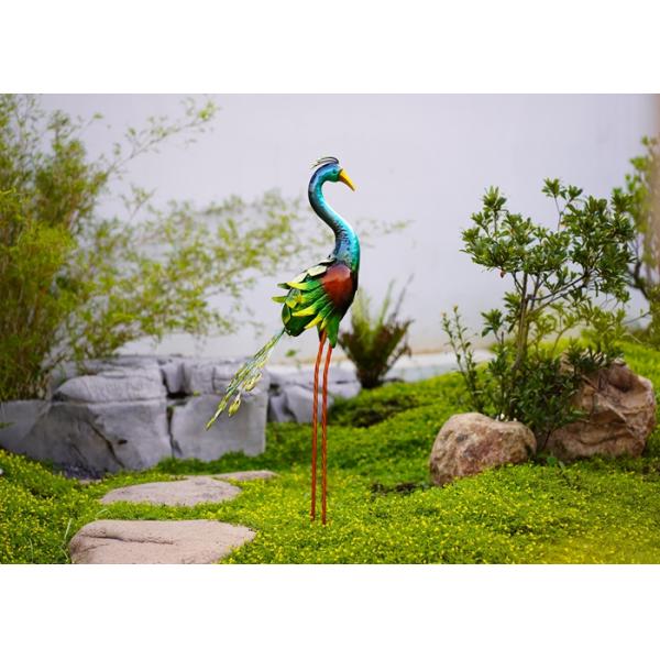 Крепкая статуя сада оформления павлина металла двора для на открытом воздухе лужайки птицы