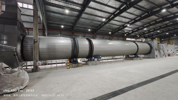 Hot Air Furnace Equipped Rotary Drum Dryer for Pig Hair Processing 80-500 tons of Wet Materials Per Day