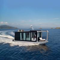 4Barco flotante de aluminio de lujo para 16 personas