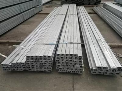 ISO Structural Steel Profiles Galvanized Steel U Channel S355j2 Rolled Formed