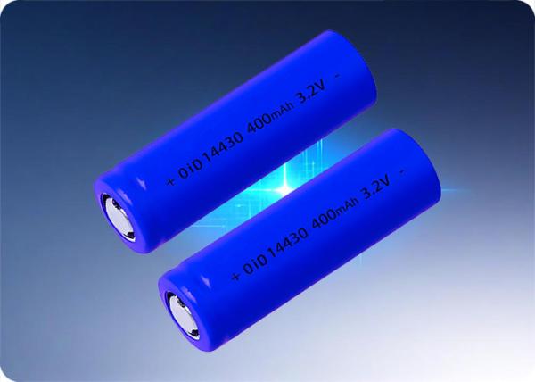 14430 400mah batterie rechargeable LiFePO4 1200ma batterie 2000 cycles longue durée de vie