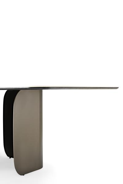 Dining Room Furniture Luxury Rectangular Marble Dining Table Metal Steel  For Home Kitchen
