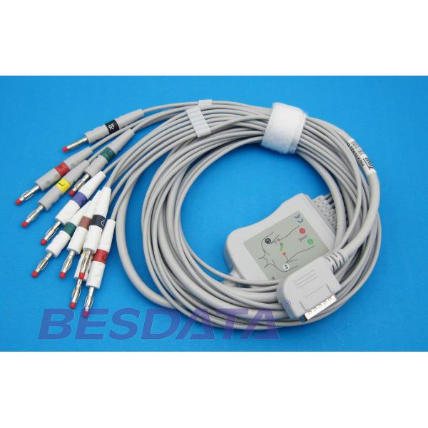 One Piece 10 Leads EKG Cable Compatible for Kenz K131 Electrocardiogram