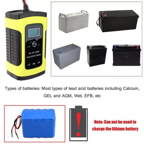 24V 8A LCD Touch Screen Car  Pulse Repair Battery Charger