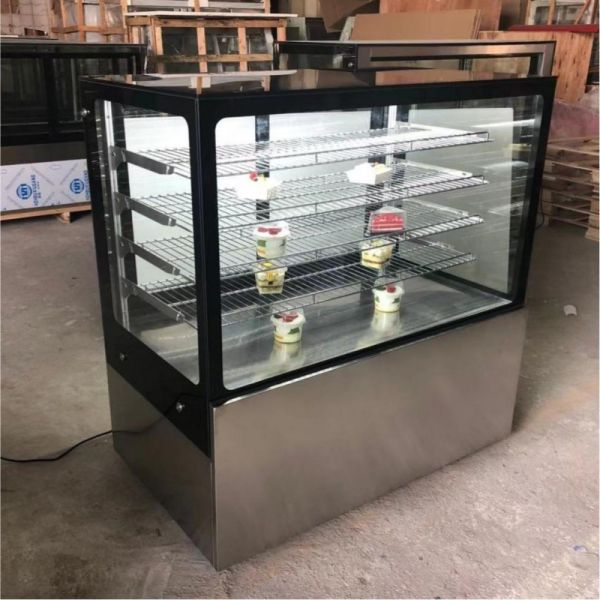 Customized Electric Cake Display Refrigerator Cake Showcase Chiller 4pcs Shelves