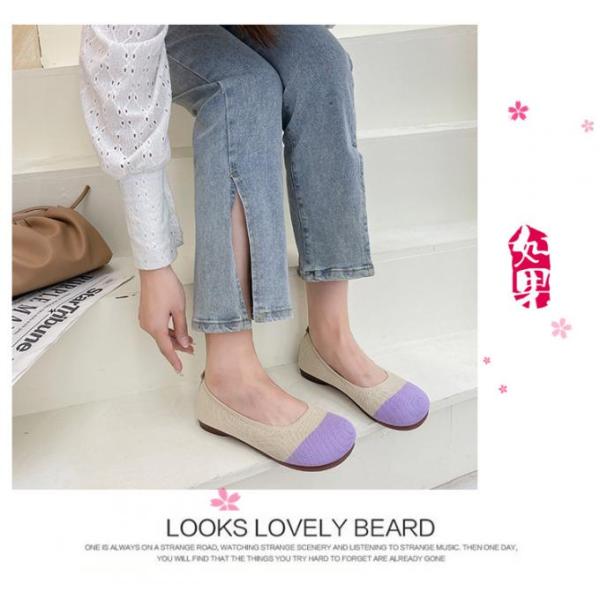 Элегантные круглые туфли для ног, удобные для женщин всех сезонов