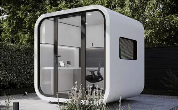 Factory Shipped Movable Modular Prefab Tiny Office Outdoor Office Pod Prefabricated Apple Cabin Office Pods
