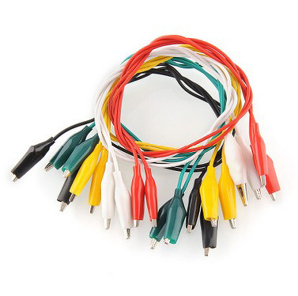 Латунь кроссовых проводов зажимов крокодила/медь/стальной никель покрыли отделку