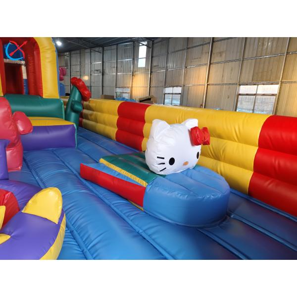 Inflatable Bouncy House Colourful Obstacle Course Inflatable Fun City Playground