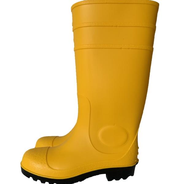 PVC Safety Steel Toe Rain Boots Oil Industry for Work