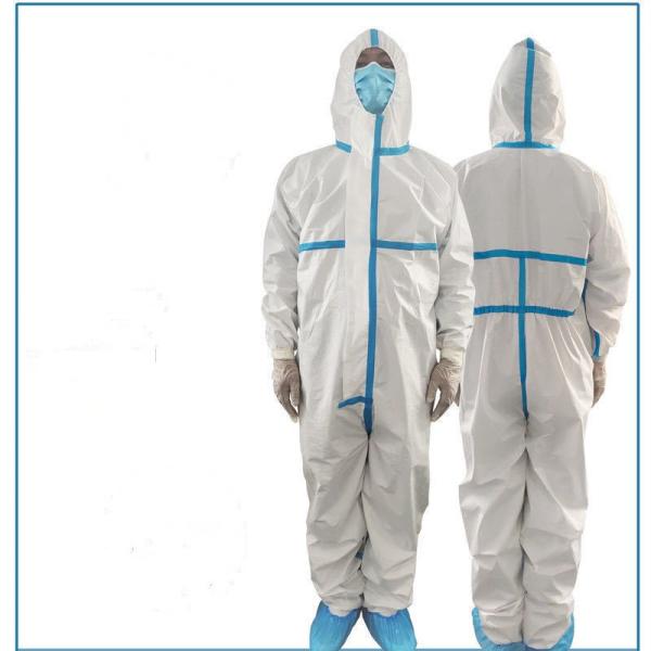 Isolation Disposable Protective Coverall , Protection Chemical Safety Suit