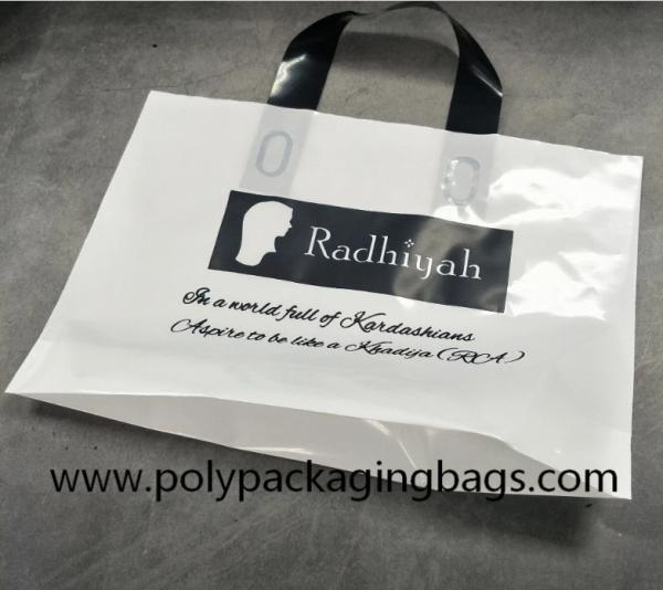 sacos de compras plásticos do HDPE de 0.12mm com punhos