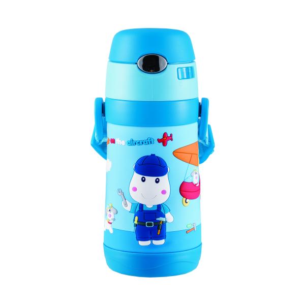 3in1 Step Double Wall Stainless Steel Vacuum Baby Bottles 350ml