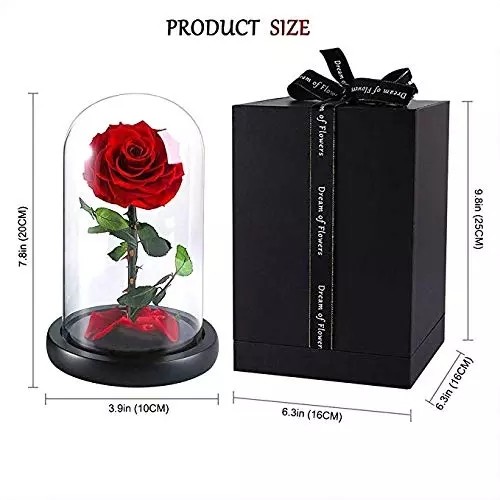 2019 Christams Gift Preserved Flower Forever Rose In Flask On Sale