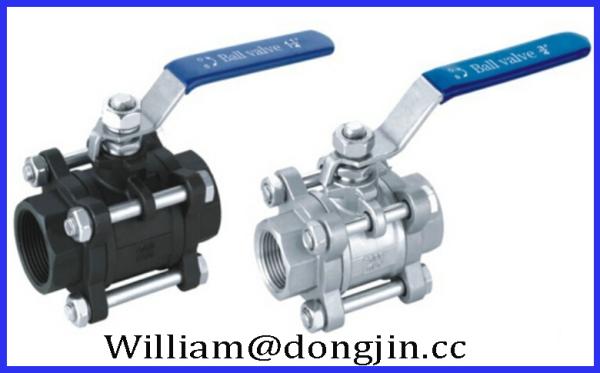 3PC Stainless Steel Threaded End Ball Valve