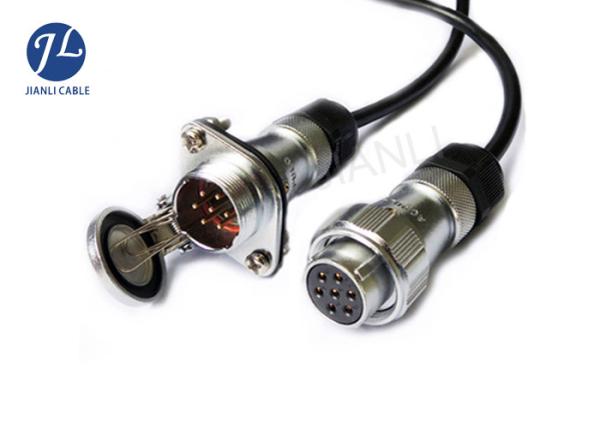 Vehicle Rear View Camera Cable For 3 Channel Kits with 7 Pin Electrical Socket