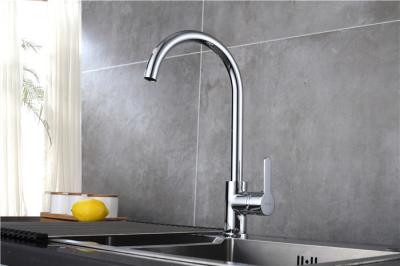 Single Handle Black Basic Kitchen Faucet Sink Taps Chrome Finishing Deck Mounted
