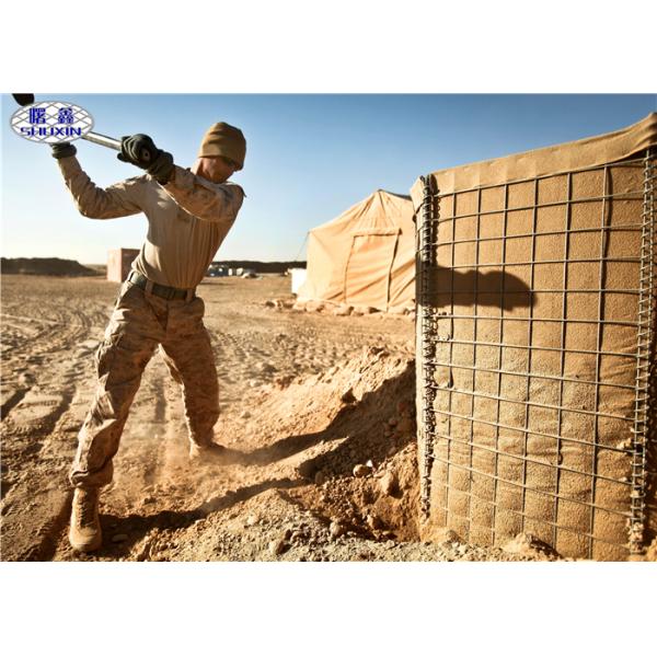 Certificación sumergida caliente soldada con autógena acero galvanizada de la característica SASO de la barrera de la arena