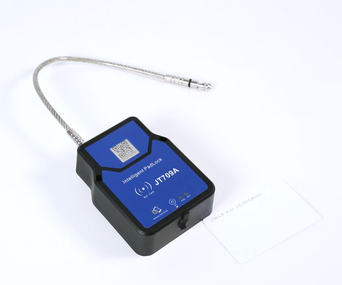 ПРИЛОЖЕНИЕ замка многоразового GPS уплотнения JT709A умное открывая Padlock GPS для контейнера