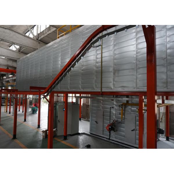 Adjustable Speed Industrial Automatic Powder Coating Plant 380V Customized Voltage