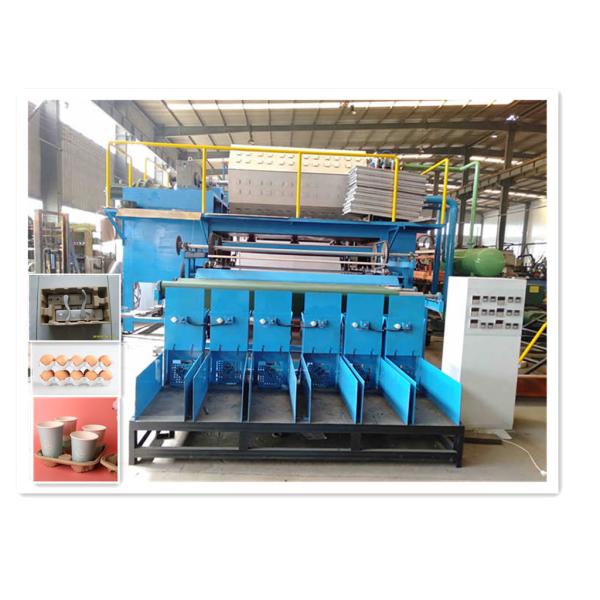 Pulp Molding 6*8 molds 5000-6000pcs / Hour Automatic Egg Tray Making Machine Pulp Molding Production Line