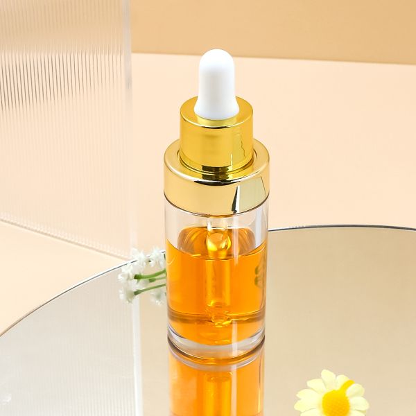 30ml Thick Wall PET Serum Bottle with Glass Dropper for Skincare Packaging