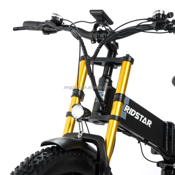 750W Fold Up Electric Mountain Bike 14AH/48V All Terrain Electric Fat Bike