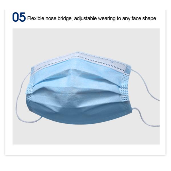 FDA US Standard Medical Surgical Face Mask For Hospital Clinic Healthcare