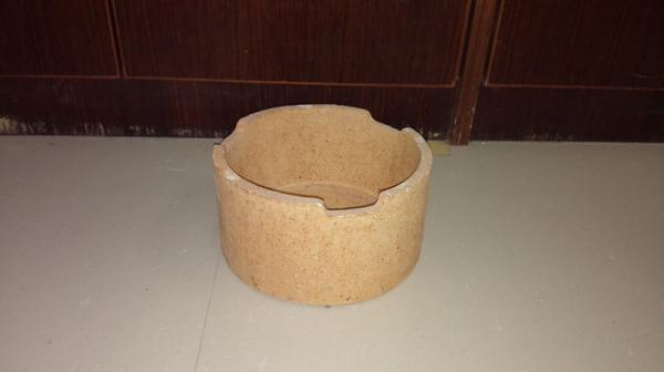 Cordierite Refractory Crucible Sintering Powder , Lightweight Alumina Ceramic Crucible