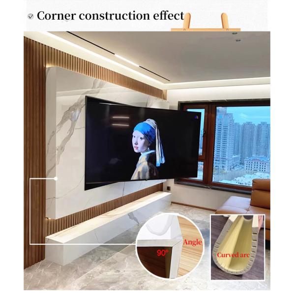 Бамбуковый угольный деревянный фанера 1220x2800 мм высокий глянцевый PVC мраморный лист