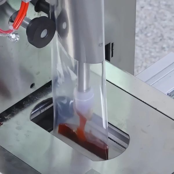 450W Automatic Paste Packing Machine 20cm Film 3 Side Sealing Packing Machine 220V / 110V