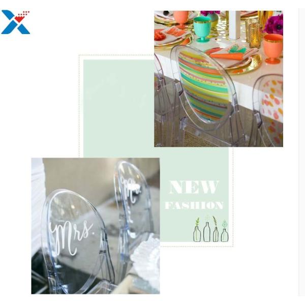 Nordic Acrylic Desk Organizer Clear Transparent Acrylic Chair For Wedding