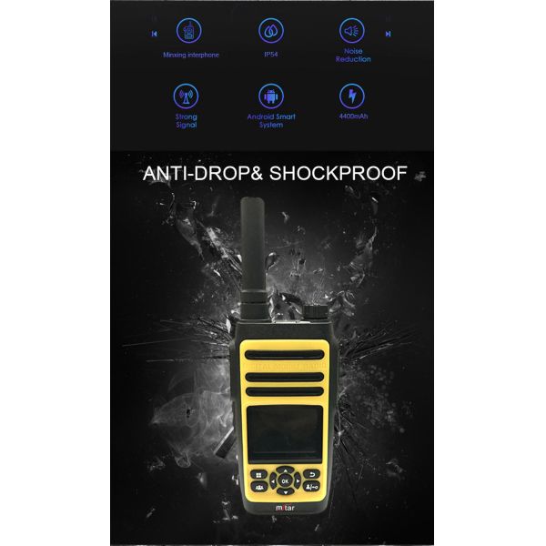 Handheld Mstar Security Guard Equipment Two Way Radio Walkie Talkie 4G LTE With SIM Card HJ960L