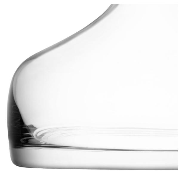 Tipo de vedação da rolha de borracha 750 ml Decanter de barras de vidro transparente para garrafas de uísque e gin