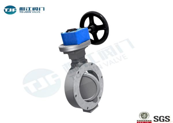 PN25 WCB Butterfly Valve Double Eccentric Disc Designed With Manual Lever