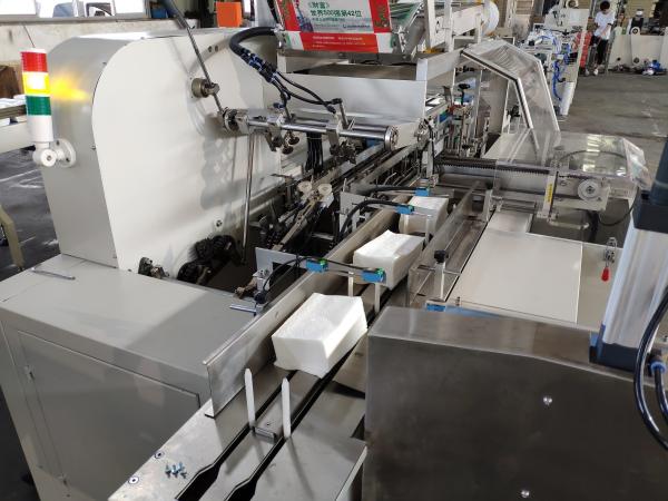 Colocação de correias da caixa de controle do PLC da máquina de empacotamento do lenço de papel da supervisão da fotoeletricidade