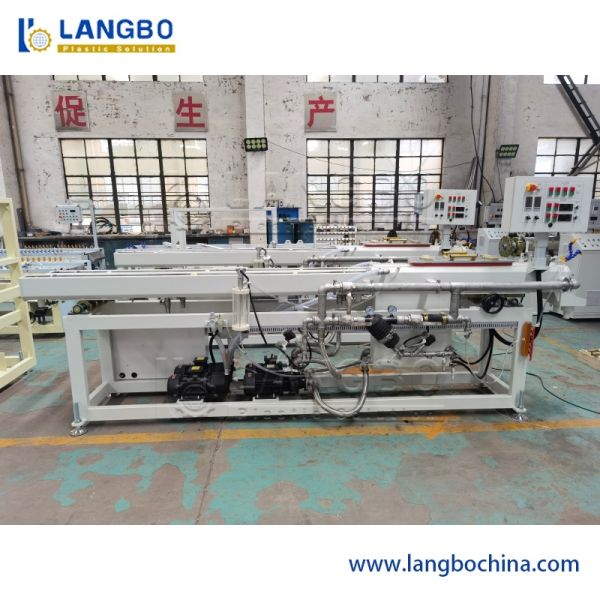 Computer Control PVC Pipe Extrusion Line , Twin Screw Pvc Tube Making Machine