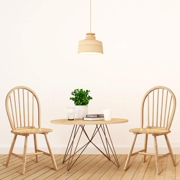 Country Wooden Dining Room Chairs Vintage Armless Simplicity Solid Construction