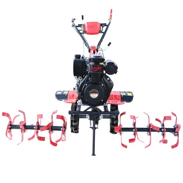 Power Tiller Diesel Farm Cultivator Mini Land Cultivation Machine Diesel Tiller for Home