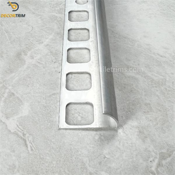 plastic Round shape tile trim , Aluminium Tile Trim Protection Metal Edge Trim