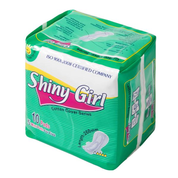 A almofada menstrual do algodão anti-bacteriano feminino orgânico feminino das almofadas do algodão voou