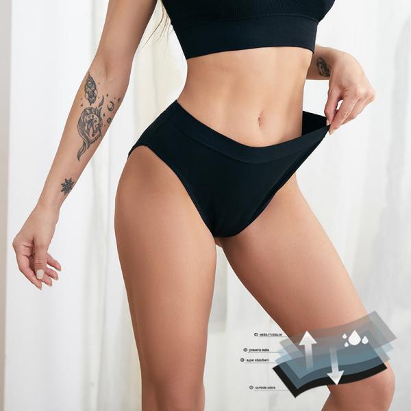 Cuecas reusável após o parto do período para o roupa interior pesado do fluxo mais ácaro do clássico do tamanho o anti