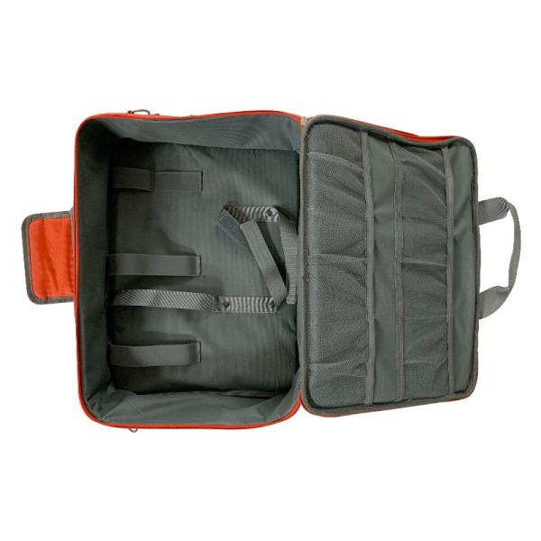 Saco vazio vermelho pequeno de tecido de nylon para kit de primeiros socorros de emergência em casa e viagens