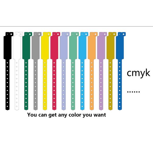 Shanghai PVC Material Vinyl Wristbands For Events Wide Shape and Free Design Included